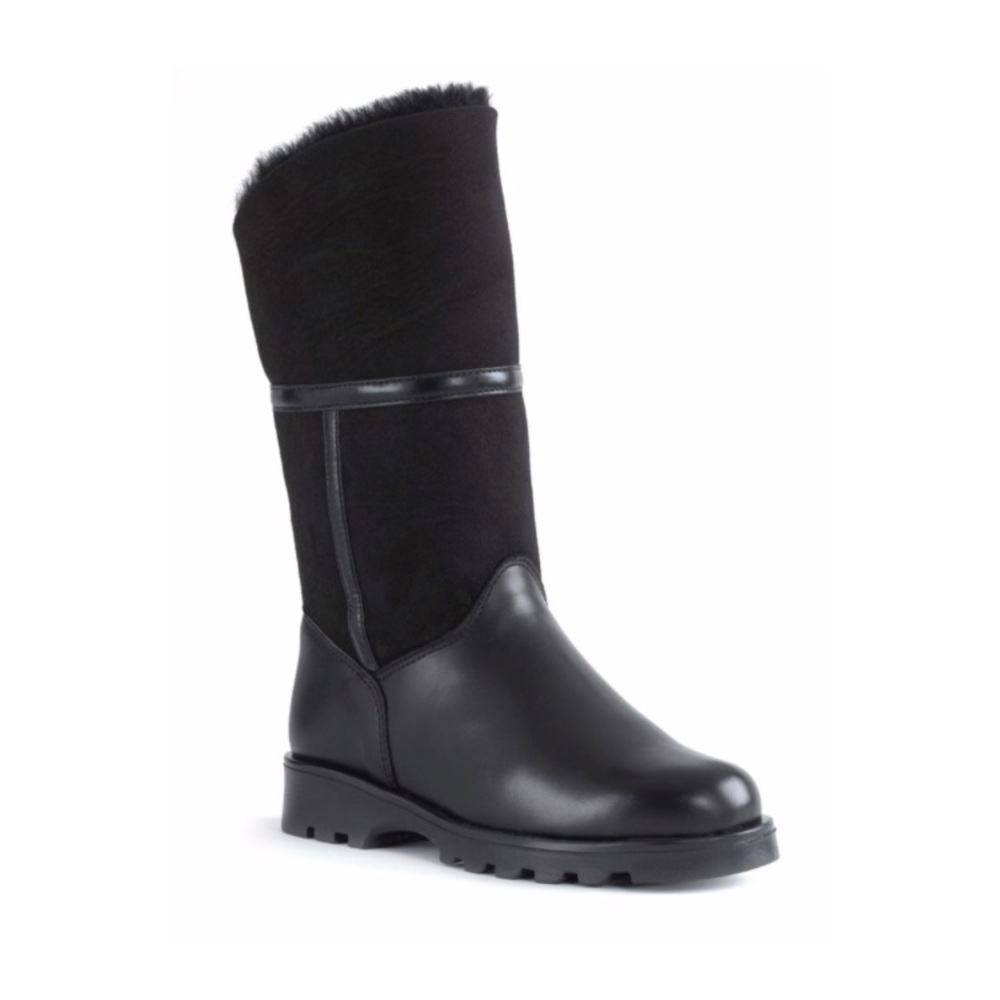 La Canadienne Kosmo Shearling Suede Leather Boots